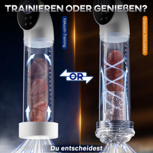 Load image into Gallery viewer, Penispumpe für Penisvergrößerung mit 6 Saugstufen, LCD-Display elektrische Penis Pumpe Vakuumpumpe Sex Spielzeug für Männer zum masturbieren für Männer mit Taschenmuschi Masturbator Penisring