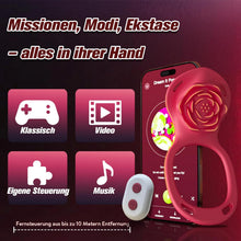 Load image into Gallery viewer, Sex Spielzeug für die Paare Frau Männer, BDSM Rose Vibration für Frauen, Vibratorensets für Frauen Klitoris mit Fernbedienung Leise, Penisring Vibrator App, Erotisches Sexspielzeug Sex Maschine Spiele