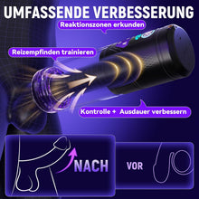 Load image into Gallery viewer, Masturbieren für Männer mit 9 Teleskop 9 Rotation 9 Saugen, Elektrischer Masturbator mit Handyhalterung Blowjob Taschenmuschi für die Männer Elektrisch Sexspielzeug für Männer Solo