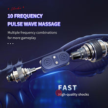 Load image into Gallery viewer, Masturbator Mann Elektrischer Masturbator Penismassage Penisvibrator Mit 10 Vibrationsmodi Vibratoren für Männer Leise Eichelvibrator Penis Trainer Sexspielzeug für Männer Solo