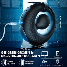 Load image into Gallery viewer, Verstellbarer Penisring Vibrator Sex Spielzeug für die Männer - Silikon Cockring Penis Ring Sex Toyset für Man Erektion mit 10 Vibrationsmodi, App Perlen-Hodenring Erotisches Sexspielzeug für Paare
