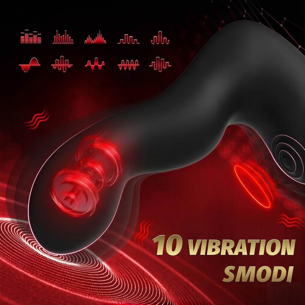 Analplug-Sexspielzeug für Männer mit automatischer Aufblasfunktion und 10 Vibrationsmodi, vibrierender Prostatamassager mit Penisring und Fernbedienung, 3-in-1-Sexspielzeug für Männer – Analdildo