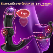 Load image into Gallery viewer, Upgraded Analvibratoren für Mann Prostata Stimulation Männer mit Dual Penisring, Diamantartiger Analplug für Männer Vibratorensets Sex Spielzeug, 30°Aufwärtsdesign Anal Vibrator mit 7 Modi &amp; RC