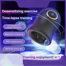 Load image into Gallery viewer, Elektrische Masturbator Cup mit 12 Vibrationsmodi – Taschenmuschi für Männer, Wasserdichter Masturbator mit Spiralstruktur, Vibratorensets Sexspielzeug für Männer Solo &amp; Paare