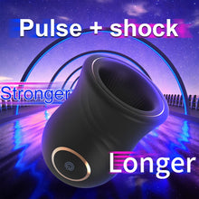 Load image into Gallery viewer, Masturbator mit einzigartigem Texturdesign an der Innenwand,Penis Vibrator für Mann mit 12Vibrationsmodi, Elektrische Masturbatoren Penis Trainer, Männer Eichel Stimulator Silikon Sexspielzeug
