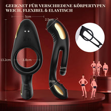 Load image into Gallery viewer, Penisring Vibrator Spielzeug für die Paare Klitoris, Penis Ring Erotisches Sex Spielzeug für Paare Extrem Sex 10 Vibrationsmodi, Penisringe Sex Spielzeug für die Männer Solo Dual Cockring Massagegerät