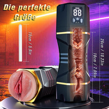 Load image into Gallery viewer, Sex Spielzeug Taschenmuschi Masturbieren für die Männer Elektrisch Solo - Sexspielzeug Masturbator Penispumpe Toyset für Man Handfrei, Sex Muschi Pussy Toys Masturbatoren mit 5 Saugen &amp; 9 Vibrieren