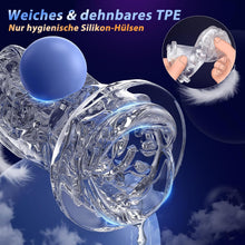 Load image into Gallery viewer, Masturbieren für Männer, Elektrischer Masturbator Sex Spielzeug für die Männer mit 6 Teleskopfunktion und 5 Einstellbaren Geschwindigkeiten 10 Vibrations Masturbatoren Sexspielzeug