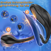Load image into Gallery viewer, Analvibratoren Prostata Stimulation Männer, Sitzen und Reiten Anal Plug Sex Spielzeug für die Männer mit 9+9 Vibrationsmodi, Doppelmotoren Vibratorensets Analplug für Männer Analkugeln, App-Steuerung