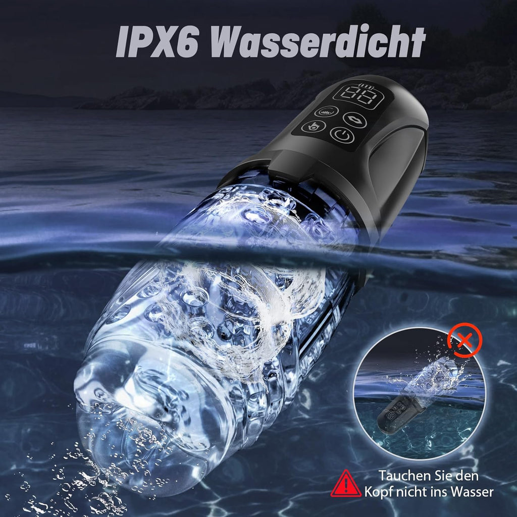 Elektrischer Masturbator Masturbieren für Männer, 7 Vibration 7 Saugmodi Sex Spielzeug für die Männer, Realistische Taschenmuschi Sexspielzeug mit Doppel-Starkmotor, Penispumpe Masturbatoren Sex Toys
