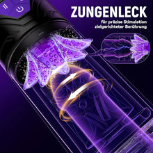 Load image into Gallery viewer, Masturbieren für Männer mit 9 Teleskop 9 Rotation 9 Saugen, Elektrischer Masturbator mit Handyhalterung Blowjob Taschenmuschi für die Männer Elektrisch Sexspielzeug für Männer Solo