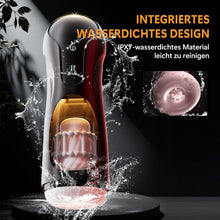Load image into Gallery viewer, Masturbieren für Männer PINTLE Elektrische Cup-Masturbatoren mit 10 Saugen &amp; Schlucken &amp; Vaginalverengung &amp; Kolbenbewegung Leise Bohrmaschine Blowjob Sex Spielzeug für die Männer Paare Solo Sextoys