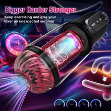 Load image into Gallery viewer, Elektrischer Masturbator Masturbieren Sex Spielzeug für Männer 5 Teleskop 5 Rotierend 5 Saugen, Vibratorensets APP Fernbedienung Vagina Pussy Sex Toys Penispumpe, Masturbatoren Taschenmuschi