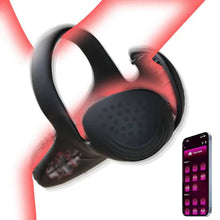Load image into Gallery viewer, Doppel-Hodensack Penistrainer Vibrator Cockring Masturbator mit 10 Vibrationsmodi