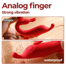 Load image into Gallery viewer, Rabbit-Fingervibrator für Frauen – Stimulator für Brustwarzen, Klitoris und G-Punkt für Paare
